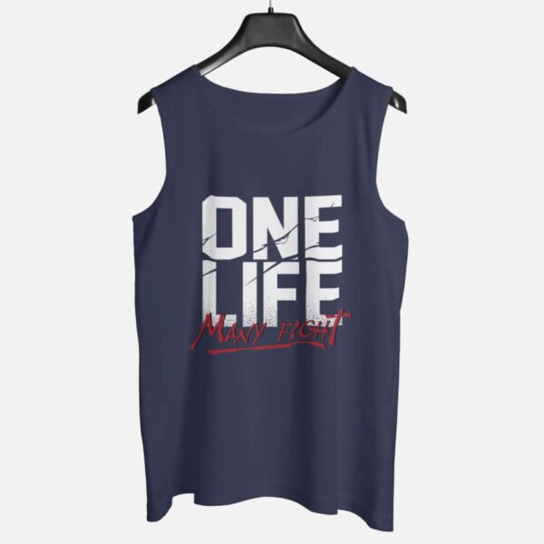 One Life – Graphic Printed Cotton Vests For Men