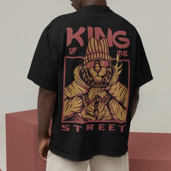 King Of The Street – Graphic Printed Oversized T-Shirt