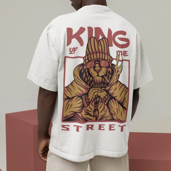 King Of The Street – Graphic Printed Oversized T-Shirt