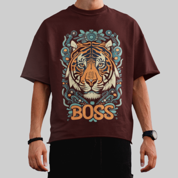 Boss – Graphic Printed Oversized T-Shirt