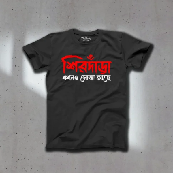 Sirdara Ekhono Soja Ache – Graphic Printed Bengali T-Shirts